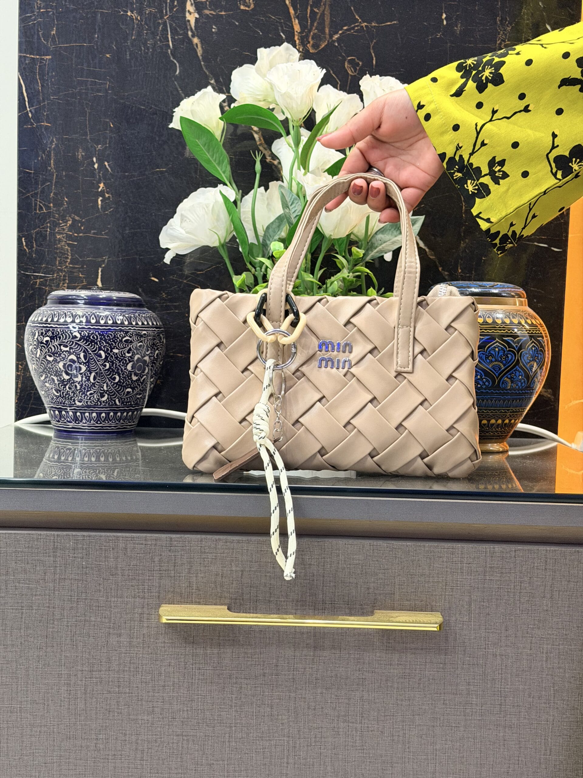 Choco Weave Mini Tote - Image 9