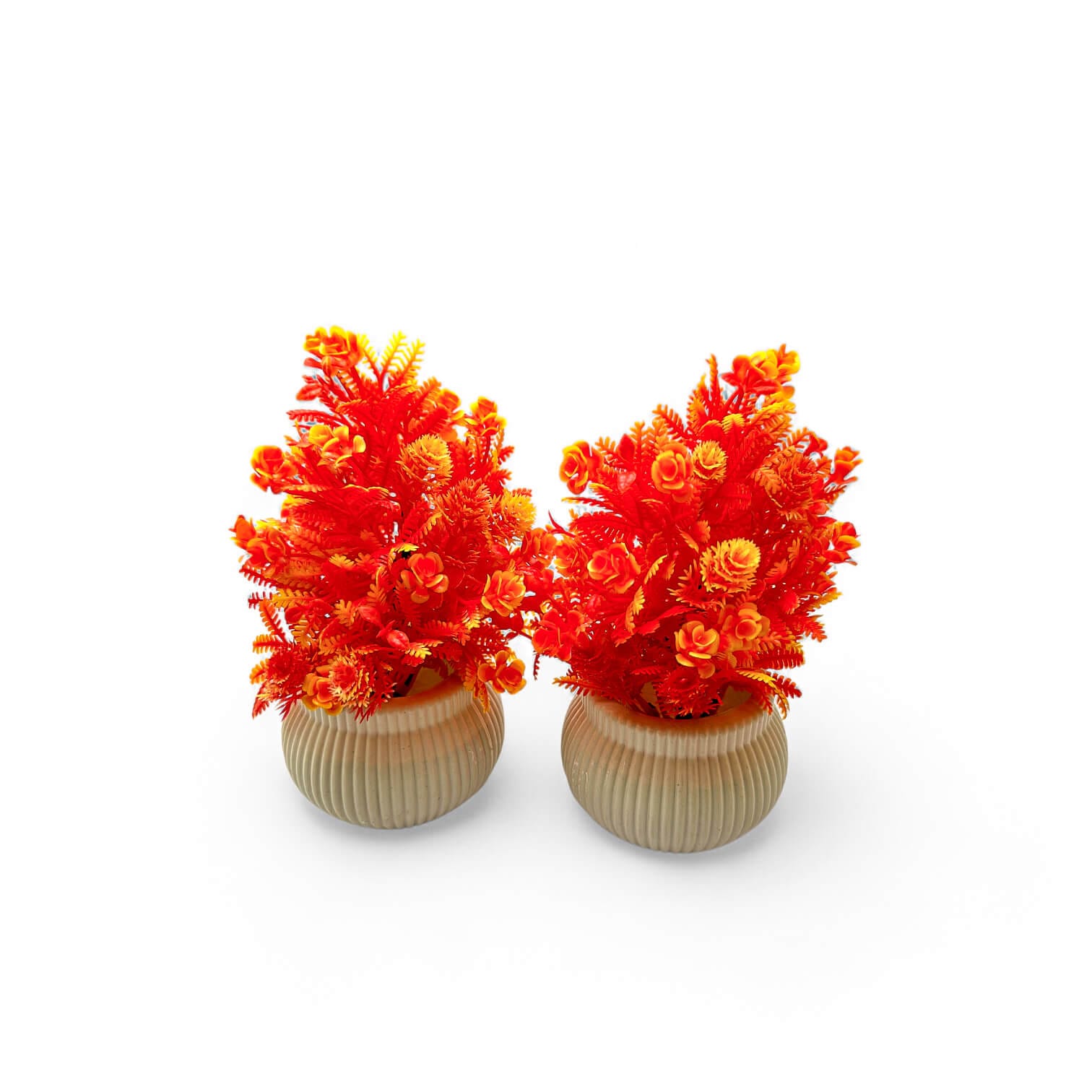 Crimson Bloom Artificial Floral Pot - Image 2