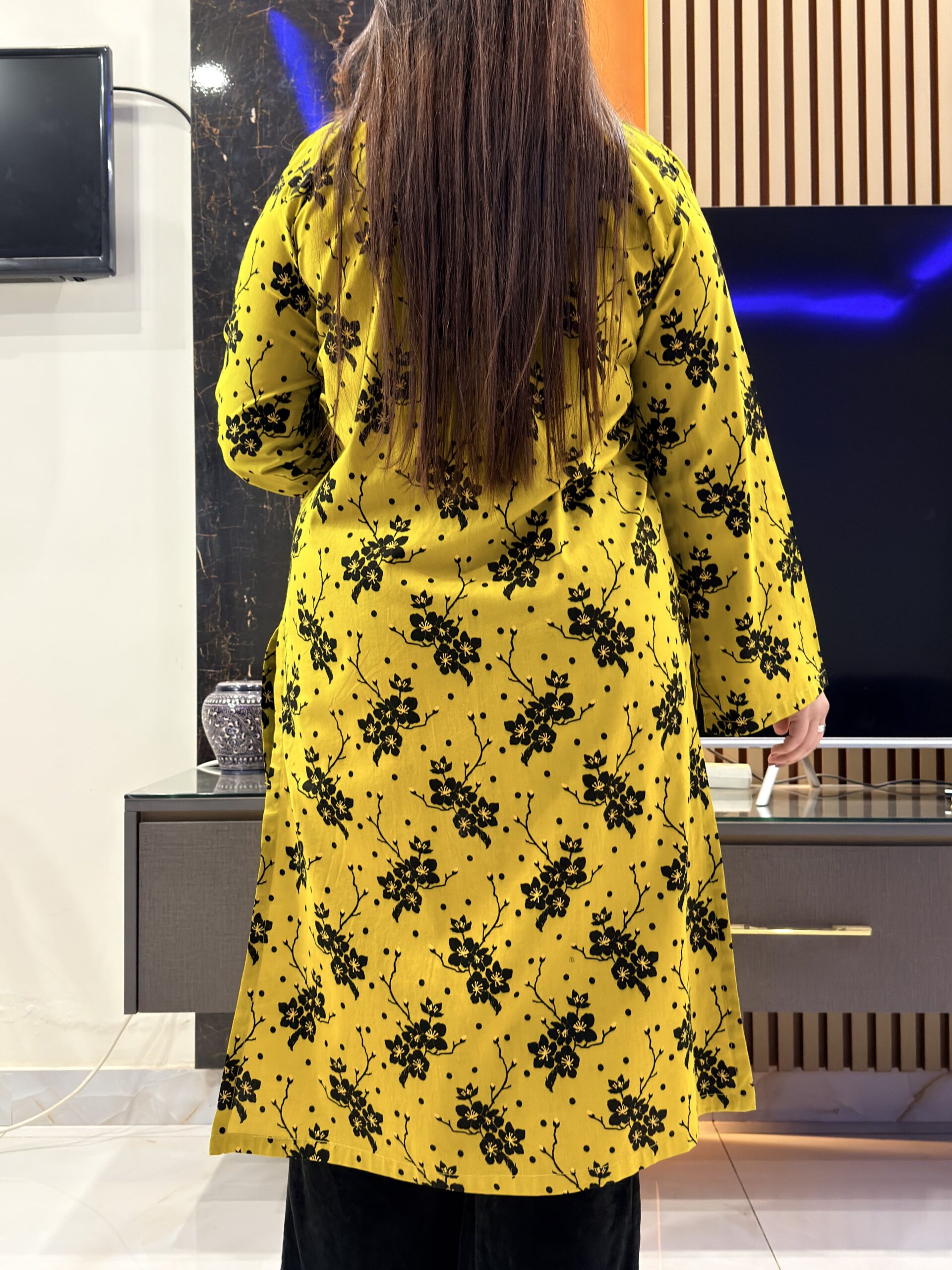 Sunbloom Noir Printed Kurti - Image 6